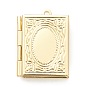 Brass Locket Pendants, Photo Frame Pendants for Necklaces, Long-Lasting Plated, Rectangle