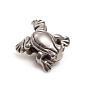 304 Stainless Steel European Beads, Large Hole Beads, Frog