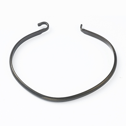 Placage ionique (ip) 304 fabrication de bracelets de manchette en acier inoxydable, bracelet manchette interchangeable