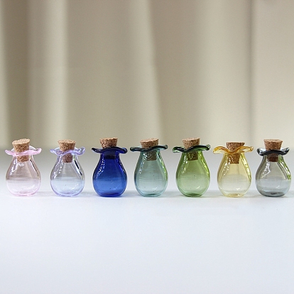 Ornement de bouteilles en verre, accessoires de maison de poupée micro paysage, faire semblant de décorations d'accessoires