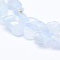 Natural Blue Chalcedony Beads Strands, Tumbled Stone, Nuggets