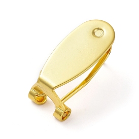 Brass Stud Earring Findings, French Clip Earrings