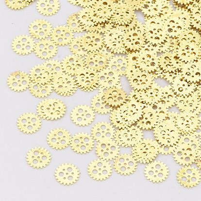 Brass Cabochons, Nail Art Decoration Accessories, Wheel Gear