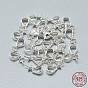 925 Sterling Silver Pendant Bails, For Half Drilled Beads, with 925 Stamp