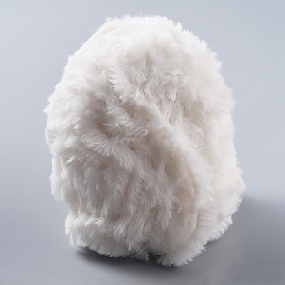 Fils de polyester et de nylon, laine de vison imitation fourrure, pour tricoter un manteau doux