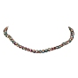 Sparkling Glass Beaded Necklace with 304 Stainless Steel Clasps