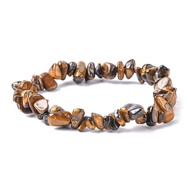 Bracelet extensible en perles de pierre mélangées naturelles et synthétiques pour femme