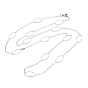 Ion Plating(IP) 304 Stainless Steel Necklaces, Rolo Chains