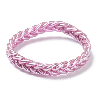 Plastic Cord Braided Stretch Bracelets
