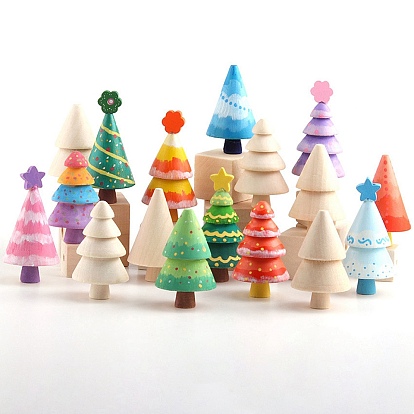 Unfinished Wood, 3D Tree, Children Painting Toy