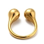 Revestimiento de iones (ip) 304 anillos de acero inoxidable para mujeres, anillo de bola redonda