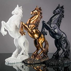 Resin Horse Figurines Ornament, Home Office Desk Feng Shui Decoration
