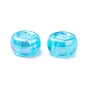 Plastic Beads, AB Color Plated, Rondelle