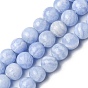 Natural Gemstone Beads Strands, Imitation Agate, Dyed, Round