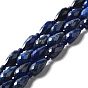 Natural Lapis Lazuli Beads Strands, Faceted, Teardrop