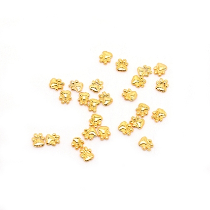 Alloy Cabochons, for DIY Crystal Epoxy Resin Material Filling, Dog Paw Print