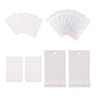 200Pcs 2 Style Cardboard Display Cards and OPP Cellophane Bags, for Necklace and Earring