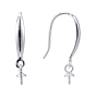 925 Sterling Silver Earring Hooks, with Cup Pearl Bail Pin