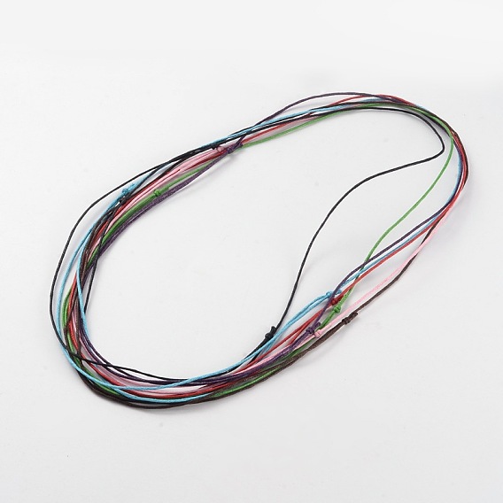 Изготовление ожерелья из хлопкового шнура, регулируемый