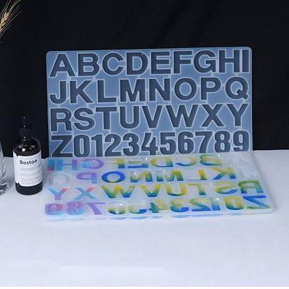 Conception de chiffres et de lettres moules en silicone, moules de résine, pour la résine UV, fabrication de bijoux en résine époxy