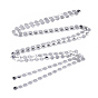 Ion Plating(IP) 304 Stainless Steel Link Chains, Flat Sequin Chains, Soldered