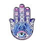Hamsa main/main de miriam avec tapis de tasse en porcelaine motif mauvais œil, sous-verres en liège antidérapants et résistants à la chaleur