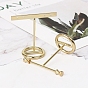 T Shaped Iron Earring Display Stand, Jewelry Displays Rack, Jewelry Tree Stand, with Holes