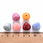 Opaque Acrylic Beads, Faceted, Teardrop