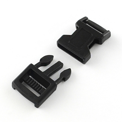 POM Plastic Side Release Buckles, Survival Bracelet Clasps, 43x20.5x7mm, Hole: 16x3mm