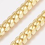 Brass Chain Necklaces Making, with Lobster Claw Clasps, Long-lasting Plated, Real 18K Gold Plated