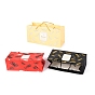 Sacs-cadeaux en papier rectangle, sacs à provisions, avec poignées, motif de plume