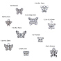 Tibetan Style Alloy Charms, Butterfly
