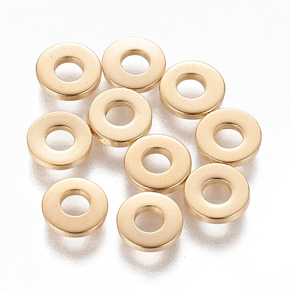 201 Acier inoxydable perles d'espacement, donut
