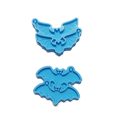DIY moldes de silicona para colgantes de murciélagos de Halloween, moldes de resina