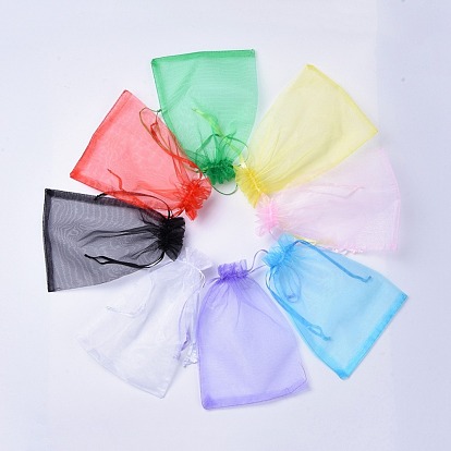 Solid Color Organza Bags, Wedding Favor Bags, Favour Bag, Mother's Day Bags, Rectangle