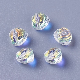 Imitations de perles de cristal autrichien, k 9 verre, facette, cœur