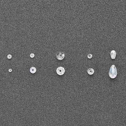 Perles en verre electroplate, facette, Toupie, rondelle, teardrop et rond
