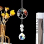 Balle de cristal suspendue/prisme boule pour lustre de plafond, Décoration pendentif arbre de vie en pierres précieuses, créateur d'arc-en-ciel suncatcher