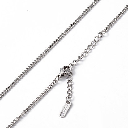 304 collar de cadena de eslabones de acero inoxidable para hombres y mujeres