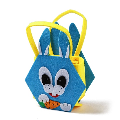 Non-woven Fabrics Easter Candy Bag, with Handles, Gift Bag Party Favors for Kids Boys Girls