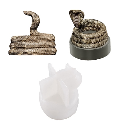 Moules de porte-bougie en silicone serpent, moules de résine, pour la résine UV, fabrication artisanale de résine époxy