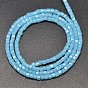 Faceted Cube Imitation Jade Glass Beads Strands, 2x2x2mm, Hole: 0.5mm, about 200pcs/strand, 15.7 inch