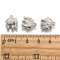 201 Stainless Steel Elephant Charms, 13.5x11.5x3.5mm, Hole: 1.5mm