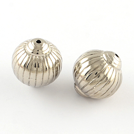 Lanterne ccb perles en plastique, 25x27~28mm, trou: 3 mm, environ 63 pcs / 500 g
