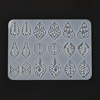 Pendant Silicone Molds, Resin Casting Molds, For UV Resin, Epoxy Resin Jewelry Making, Mixed Shapes