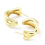 Letter X Rack Plating Brass Studs Earrings for Women, Long-Lasting Plated, Lead Free & Cadmium Free