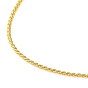 Colliers de chaîne de corde en laiton de placage de support, pour la fabrication de colliers de perles, plaqué longue durée, sans plomb et sans cadmium