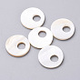 Natural Freshwater Shell Beads, Flat Round