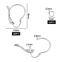 Unicraftale 304 découvertes de boucles d'oreilles à levier en acier inoxydable et anneaux ouverts