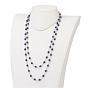 Colliers double couche, Deux collier en perles gemmes à plusieurs étages, colliers double couche et perles en strass, à trouver fer, platine